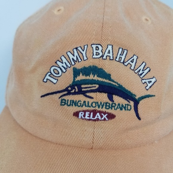 Vintage 90's Tommy Bahama Ball Cap Cotton Adjustable Guys Girls Men's - Picture 9 of 10